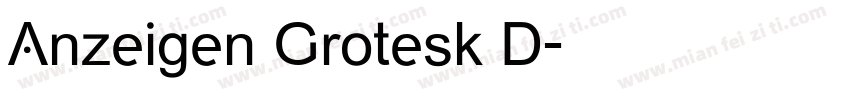 Anzeigen Grotesk D字体转换